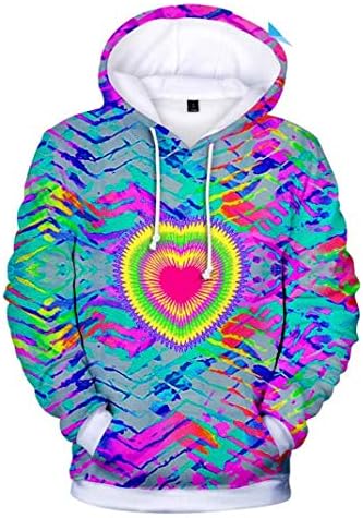 Men's Coats 3D Tie Dye Style Character Printed Hoodie Fashion 3D Sweatshirt Creative Pullover Men's Clothing