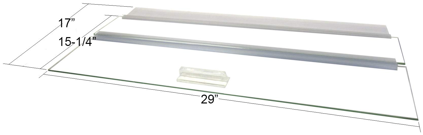 Glass Canopy For Aquariums With And Without Center Braces, 10 Gallon To