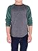 Colored Organics Toddlers & Kids Organic Baseball Tee Shirt - Long Sleeve