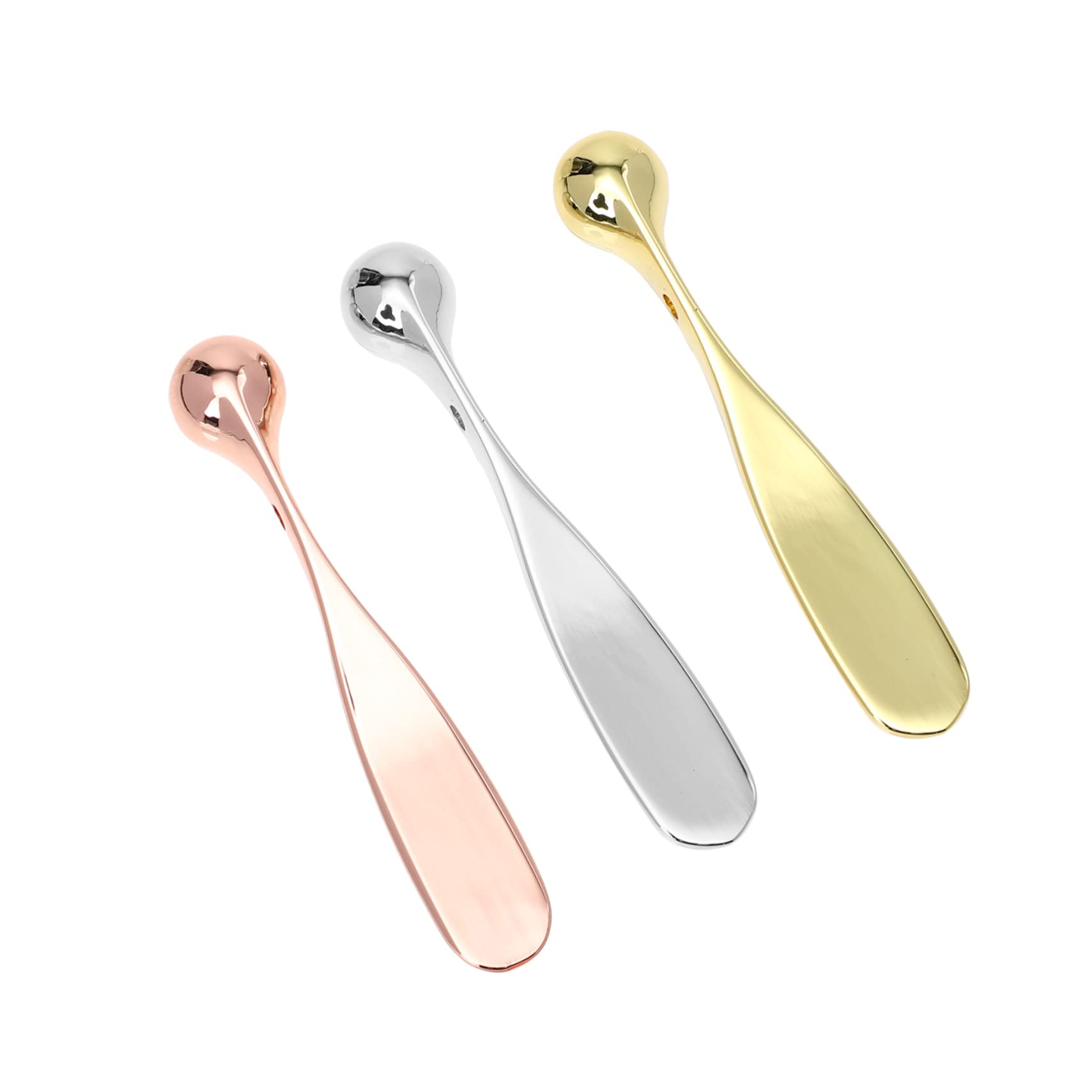 Beatifufu 3Pcs Makeup Spatula Spoon Applicator Stick for Eye and Face Cream Reusable Tools for Creams Moisturizers and Lotions