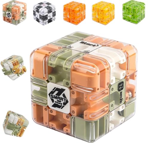 Vipomkowa Large Labyrinth 3D Puzzle Maze Cube, Labyrinth Game, Engaging Brain Teaser Toy, Spatial Awareness Brain Training Toy, Engaging Brains Teaser Toys, 3X3 Challenge Mazes Ball For Stress Relief