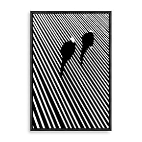 Framed Canvas Wall Art Modern Geometric Pattern Canvas Prints Home Artwork Decoration for Living Room,Bedroom - 16x24 inches