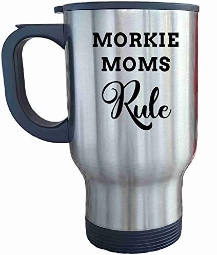 Morkie Mom Travel Mug Gift, Great Gifts for Moms Who Rule, Tumbler Coffee Cup