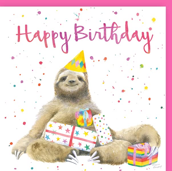 Sloth Birthday card