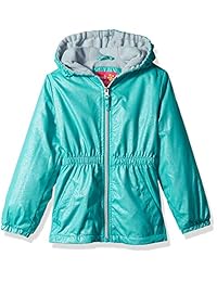 Anorak de forro polar platino rosa para niña