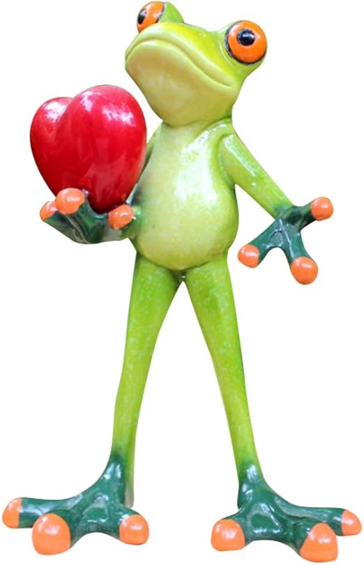 Amazon Com Dorlotou Frog Figurines Statue Cute Funny Frog