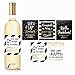 Hadley Designs 5 Retirement Party Gift Wine Labels or Stickers, Funny Officially Retired Decoration Supplies For Early Nurse, Police, Firefighter, Navy, Army, Military USAF Air Force Marines Teacher