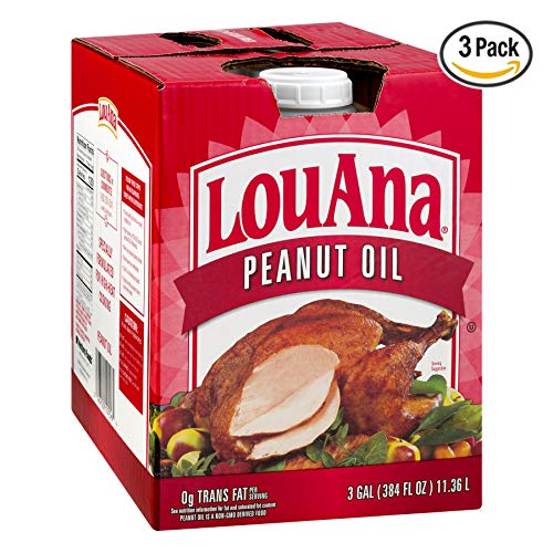 LouAna Peanut Oil, 3 Gallon - Pack of 3