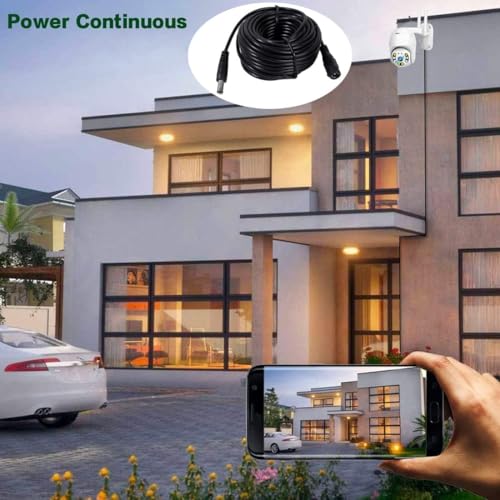 10Meters-33FT Dc 12v CCTV Power Extension Cable 2.1x5.5mm Power Cord for Security Camera CCTV