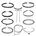 EveShine 10pcs Velvet Choker Necklace, Lace Gothic Tattoo Leather Choker Necklace Women Girls