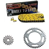 Volar O-Ring Chain and Sprocket Kit - Yellow 2006-2010 Suzuki Vstrom 1000 DL1000