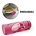 19 oz Newest Design Sports Tritan Plastic Water Bottle Straw Lid/Spout Leak Proof Flip Top Cap Portable To-Go Gym School with Handle and Cleaning Brush - Hot Pink