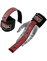 MRX - Correas para levantamiento de pesas con muñequeras de apoyo para entrenamiento y culturismo