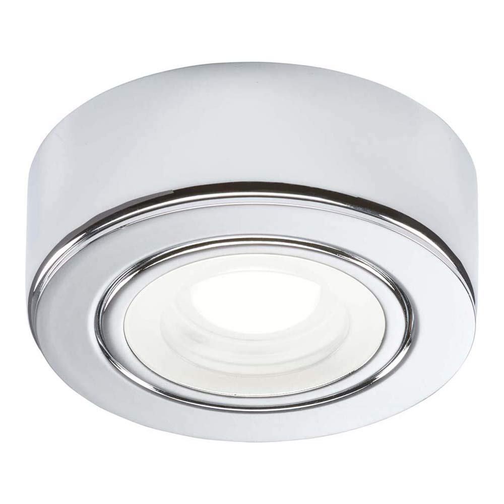 Knightsbridge 230V LED Under Cabinet Light -Chrome 4000K,73mm , Cool White