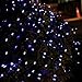 Qedertek Solar Halloween String Light,33ft 100 LED 8 Modes Light Sensor Control Waterproof Decorative Ambiance Light For Patio,Lawn, Garden, Fence, Balcony, Party, Holiday, Christmas Decorations(Blue)