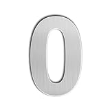 QT Modern House Number - 6 Inch - Brushed Stainless