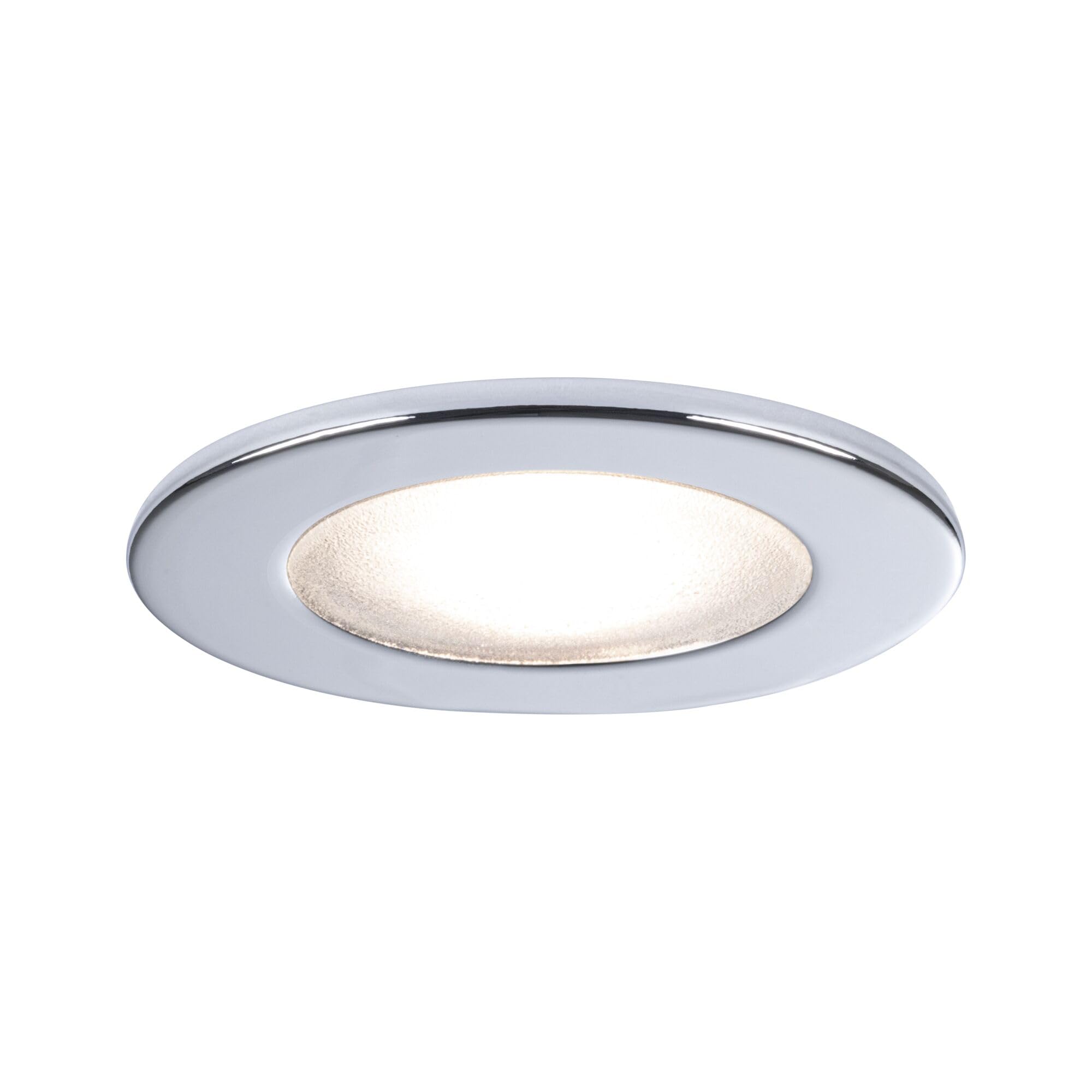 Paulmann 98462 Furniture Recessed Light max 20W 12V G4 66mm Chrome Sheet Steel/Glass