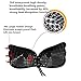 Breathable Straplesss Self-Adhesive Bra Re-Use Invisible Bra With Super-High-Viscosity (Black-D)
