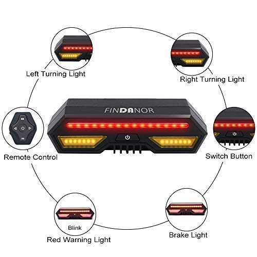 Feu Arrière De Vélo Rechargeable USB-C – 5 LED Puissantes, étanche IPX4, Certifié StVZO, Avec Support De Montage, Sécurité Renforcée