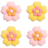 PERFECTSIGHT Cherry Blossom Switch Thumb Grips Kawaii Flower Joystick Caps for Nintendo Switch Lite/Switch OLED Joy con, 4 PCS Thumbstick Cover Analog Stick Button Cover, Sakura