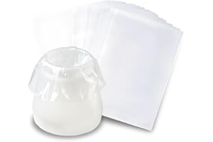 KOTESLLOE 30 Pcs Paint Sprayer Bags, 7.8'' X 11.8'' Sprayer Cup Liners, Transparent Spray Gun Cup Canister Liners for Wagner Paint Sprayer Parts