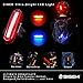 SIGEM Bike Tail Light, Headlight, Ultra Bright & USB Rechargeable, Bicycle Flashing Rear taillight, LED Safety Warning Strobe Head Light, Also for Helmet and Backpack 120 Lumens (Red-Blue)