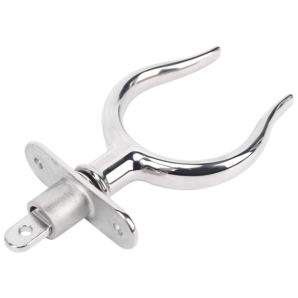 Uxsiya Boat Stainless Steel Rowlock, 316 Stainless Steel Material Simple Installation Oar Locks Silver Color Convenient Practical for Yachts for Outdoor