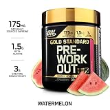 OPTIMUM NUTRITION Gold Standard Pre-Workout with Creatine, Beta-Alanine, and Caffeine for Energy, Keto Friendly, Watermelon, 30 Servings