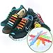 SILICONE LACES - Elastic No Tie Shoelaces, Easy Pull & Lock - Special for Toddler Kid Adult & Seniors - Waterproof & Super Easy To Clean   