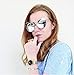 SojoS Vision Womens Stylish Flash Mirror Lenses Metal Frame Round Cat Eye Sunglasses SJ1031 With Silver Frame/Mirror Lens