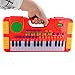 Piano for Kids, WOLFBUSH 31 Key Synthesizer Multi-function Electronic Keyboard Play Piano Organ Children Educational Toy - Red