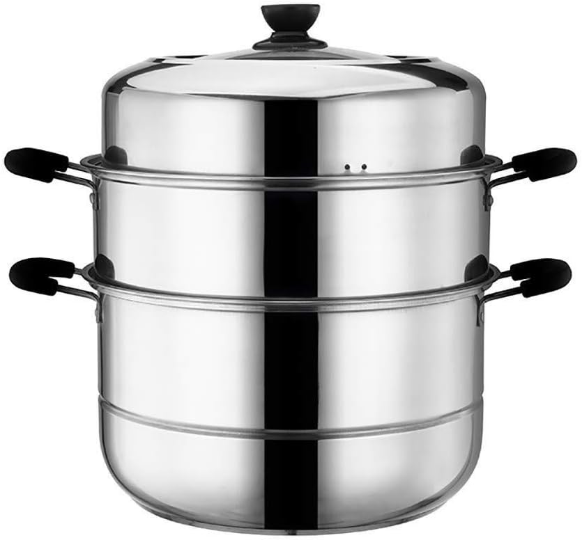 Steamers For Cooking, Steamer Pans, with Glass Lid and