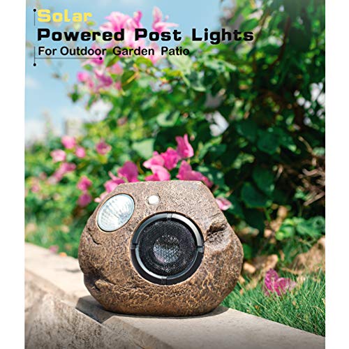 Solar Bluetooth Speakers Outdoor, Portable Bluetooth Speaker Waterproof