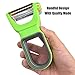[New Upgraded] Magic Trio Peeler – Tekcast Multi-Functional Vegetable Peeler, Set of 3 Sharp Stainless Steel Blades with Non-Slip Handles Peeler for Potato Fruit, Kitchen Gadgets Tools (3 pcs)