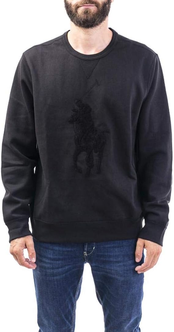 Ralph Lauren Double Knit TECH-LSL-KNT, Polo Black W O