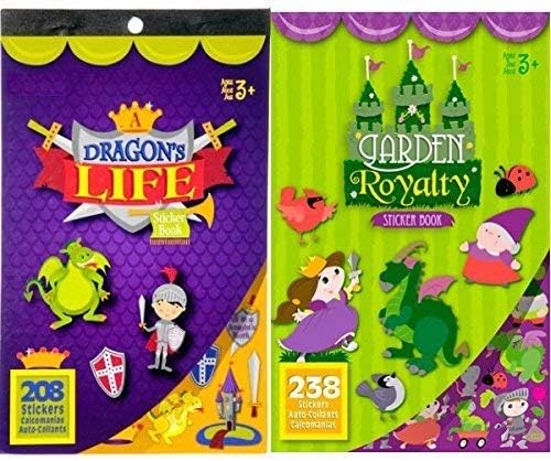 Amazon Com 446 Fairy Tale Sticker Books Princesses Knights Dragons And More
