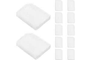 12 Pack Water Polishing Pads Compatible with Fluval 306/307/406/407 Canister Filters, Polishing Filter Replacement Pads for A