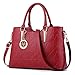 Handbag for Women Triangle Cone Casual Tote Bag Shoulder Bag Hardware Pendant Girls Crossbody Bag