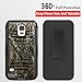 Galaxy S5 Case, Dual Layers [Combo Holster] Phone Cover And Built-In Kickstand Bundled with [Screen Protector] Hybird Shockproof And Circlemalls Stylus Pen For Samsung Galaxy S5 (Camo)