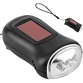 AceCamp Flashlight Hand Crank Solar Powered, IPX6 Emergency Flashlight, Outdoor Rescue, Camping - View #3