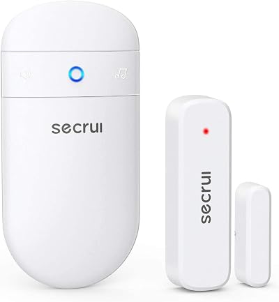 SECRUI Wireless Door/Window Alarm Sensor Chime 400ft Range 52 MP3 Modes