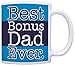 ThisWear Step Dad Best Step Dad Ever Stepfather 11oz Ceramic Coffee Mug with Handle Blue