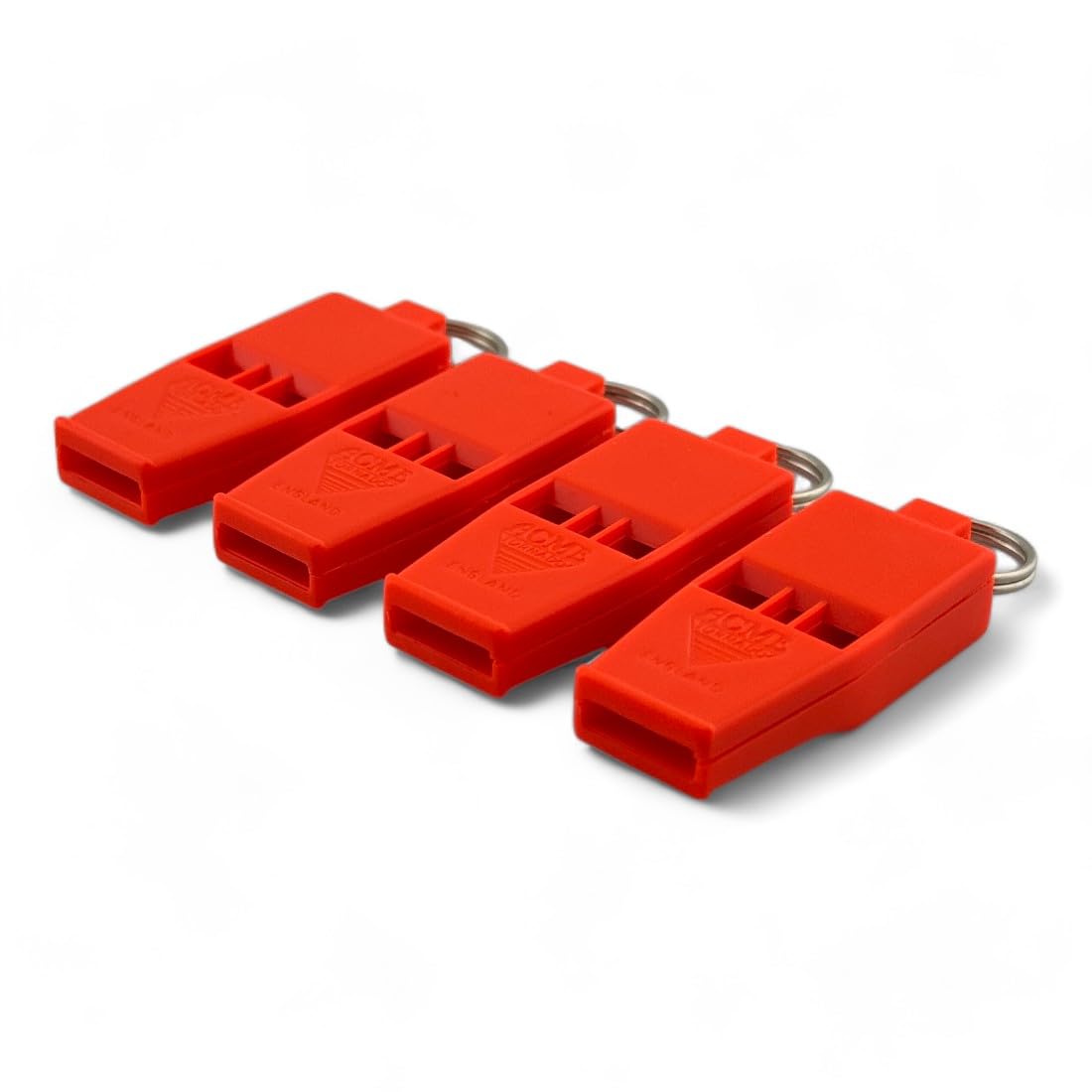 ACME Tornado Slimline No. 636 | Signal Whistles - Extremely Loud Shrill Whistles, Solas & Mountain Rescue Approved (Pack of 4)