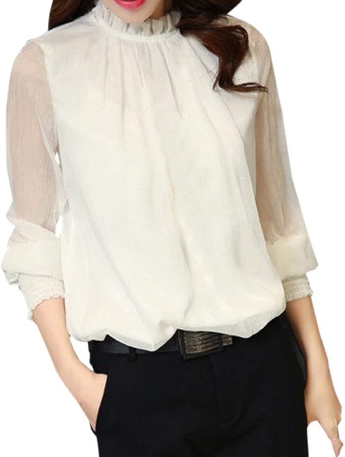 blusas beige elegantes