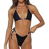 SuMuaSet Women's Bikini Set Thong Cheeky Two Piece Swimsuite Sexy Bathing Swimwear