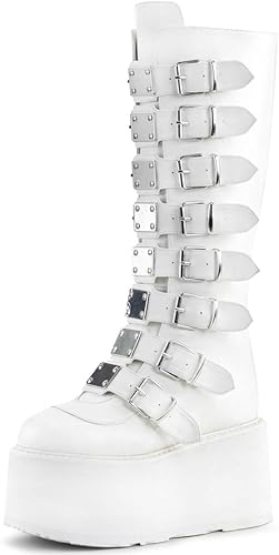 white platform boots amazon