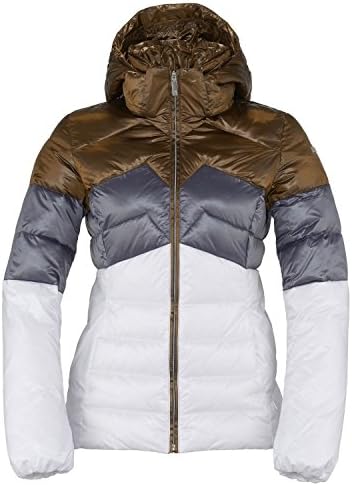 Women's Killy Pearl Down Ski Jacket-Antic Brass/Grey/White-FR Size 42/ US Size 10