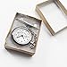 Silver Tone Nurse Watch Clip-On Brooch Pocket Second Hand Clock Medical Gift Box Lanyard FOB ID Tag Timer