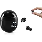 Invisible Mini Sleep Earbuds Wireless Bluetooth, Ultra-Light Comfort Fit Sleep Headphones for Side Sleepers, Unique Tumbler Portable Charging Case, Soft In-Ear Ear Plugs for Sleeping Small Ears Gym