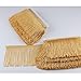 HEARTWISH Fringe Trim Lace Polyerter Fibre Tassel 4inch（″） Wide 10 Yards Long for Clothes Accessories and Latin Wedding Dress and DIY Lamp Shade Decoration Black (Gold)